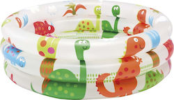Intex Dinosaur 3-ring Baby Παιδική Στρογγυλή Πισίνα PVC Φουσκωτή 61x22εκ.