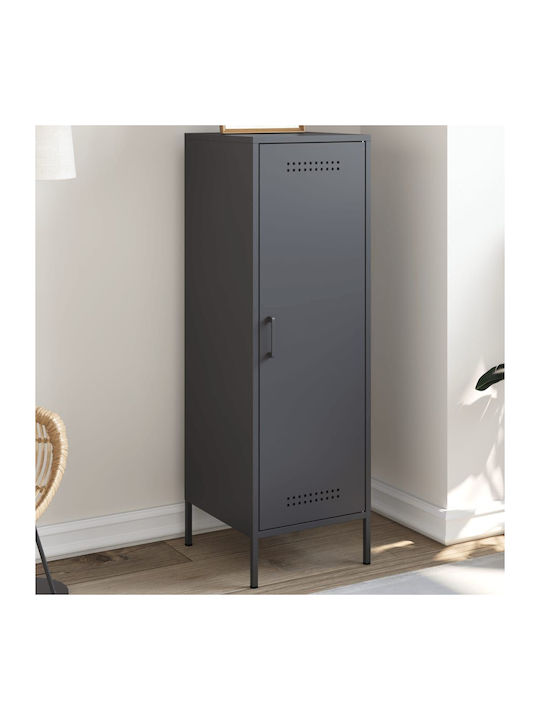 Office Storage Metal Cabinet Charcoal L36xW39xH113cm