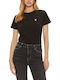 Damen Sportlich T-Shirt Black