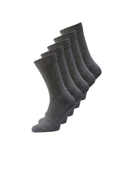 Jack & Jones Solid Color Socks Dark grey 5Pack