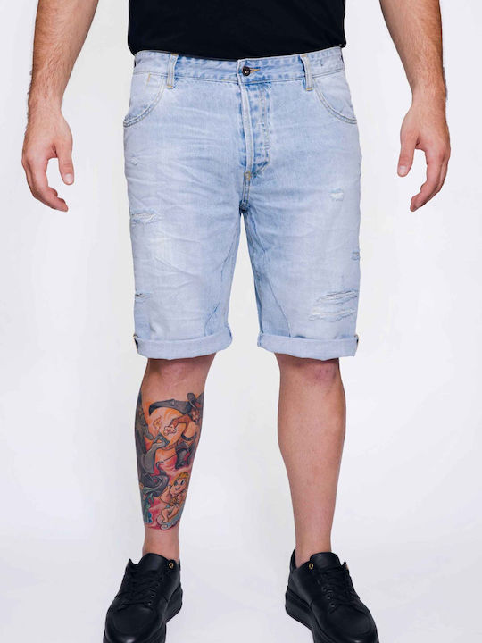 Devergo Gary Men's Shorts Jeans Light Blue