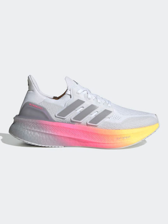 Adidas Ultraboost 5 Γυναικεία Αθλητικά Παπούτσια Running Cloud White / Glory Grey / Lucid Pink