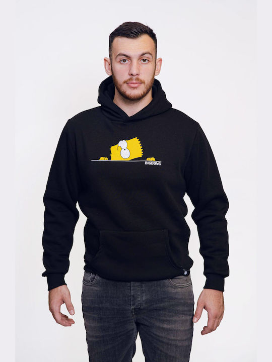 Bigbong Men's Sweatshirt with Hood Black