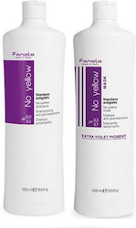 Fanola Anti-yellow Tone Package Anti-yellow Tone Mask 1000 Ml Shampoo Fanola Anti-yellow Tone Package Anti-yellow Tone Mask 1000 Ml Shampoo