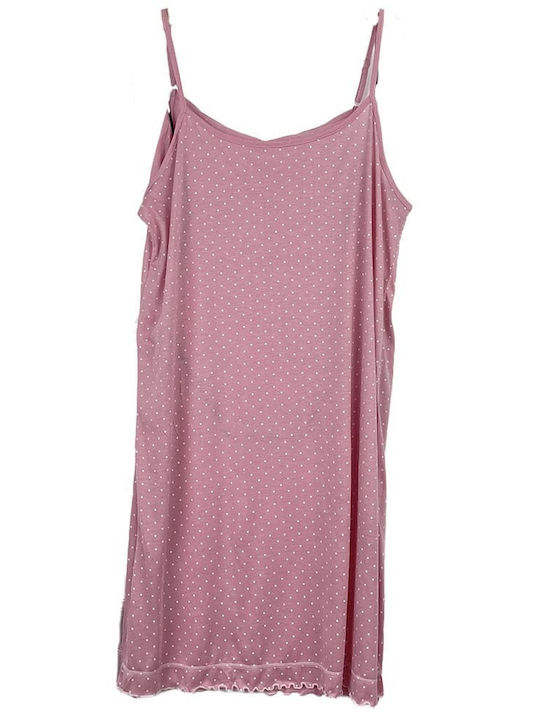 Notte Stella Summer Cotton Women's Nightdress Rose