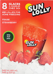 Strawberry Sun Lolly Ice Lollies 8x65g