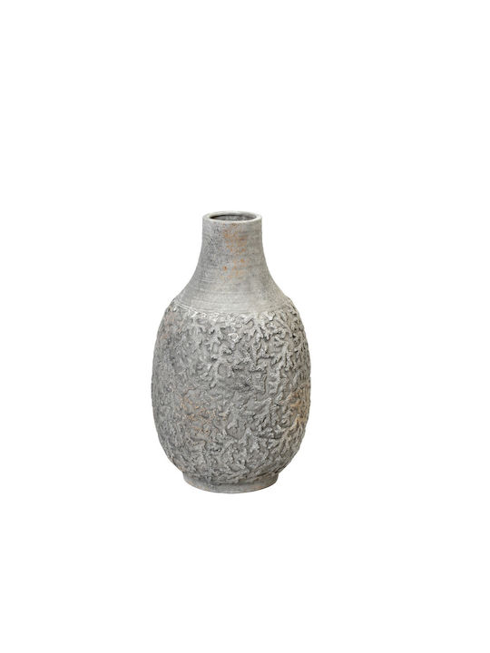 Espiel Decorative Vase Gray 18.5x18.5x31.5cm