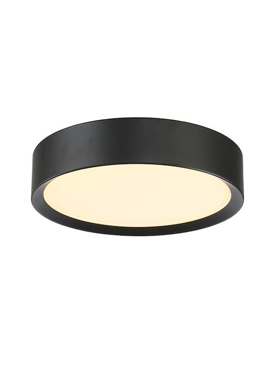 Gekas Ceiling Light with Integrated LED Black