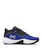 GS Lockdown 7 Kids Sports Shoes Basketball with Laces Black-Blue