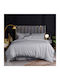 Beauty Home Set Duvet Cover 240x260cm Super King with 2 Pillowcases Art 12051 Silver Fantasy 12051PTHYD Grey