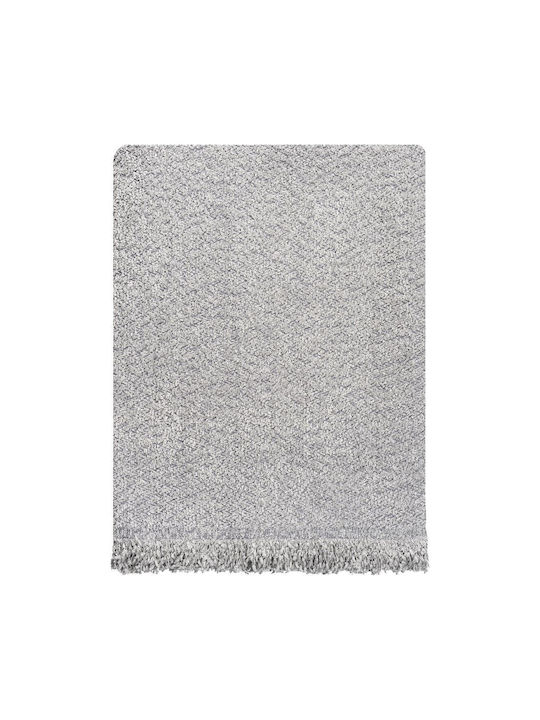 Beauty Home Canapea cu trei locuri Throw Lamb Gri