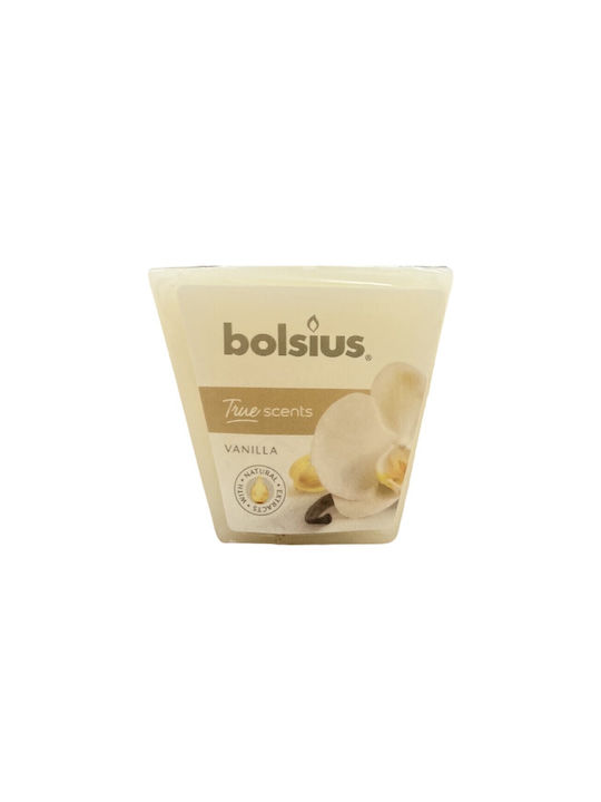 Bolsius Αρωματικό Κερί με Άρωμα Βανίλια Εκρού 62gr