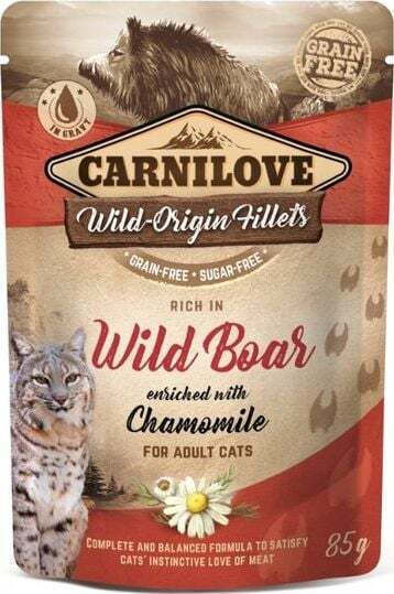 Carnilove Wet Food for Adult Cats in Pouches with Chicken Grain-Free 85gr