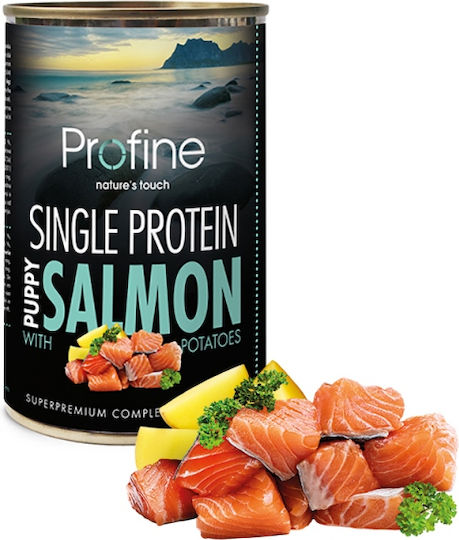 Profine Single Protein Влажна Храна за Кученца в Може да с Сьомга без Зърнени 400гр