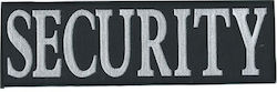 Security Back Velcro Patch Black White