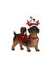 Christmas Figure Doggy Red Height 17.8cm