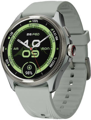 Mobvoi TicWatch Pro 5 Enduro Stainless Steel Αδιάβροχο με Παλμογράφο (Γκρι)