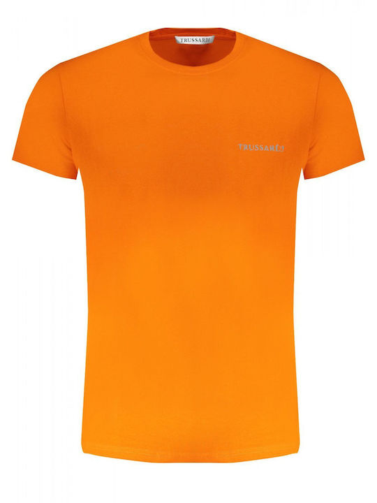 Trussardi Men's Short Sleeve Blouse Orange