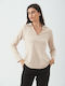 Donna Martha Damen Bluse Beige