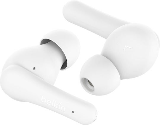 Belkin SoundForm Rhythm In-ear Bluetooth Handsfree Earphones with Sweat Resistance and Charging Case White