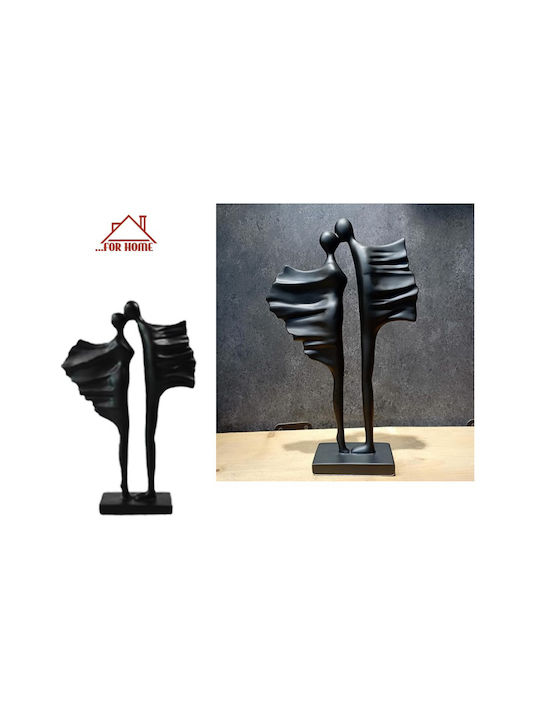 ForHome Dekorativ Statuette aus Polyresin in Black 18x6x28cm 1Stück