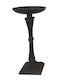 Artekko Candle Holder Metal in Black Color 16x34x16cm 1pcs
