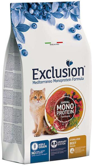 Exclusion Dry Food for Sterilized Cats with Beef / Calf 1.5kg