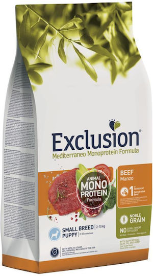 Exclusion 2kg Ξηρά Τροφή για Κουτάβια Μικρόσωμων Φυλών με Βοδινό