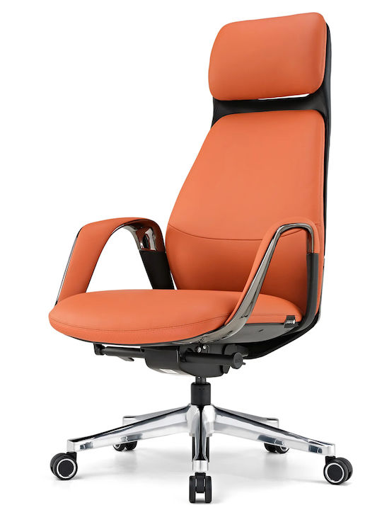 Stuhl Büro mit Neigung Orange Eureka Ergonomic