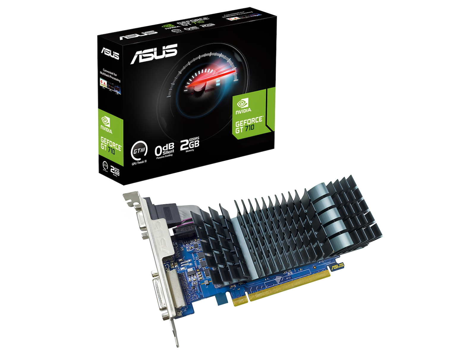 Asus GeForce GT 710 2GB GDDR3 Evo Κάρτα Γραφικών