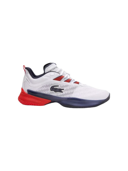 Lacoste Ultra Herren Sneakers White-Red-Blue