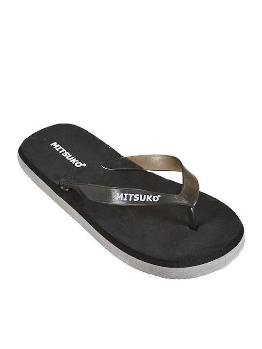 Mitsuko Frauen Flip Flops in Schwarz Farbe