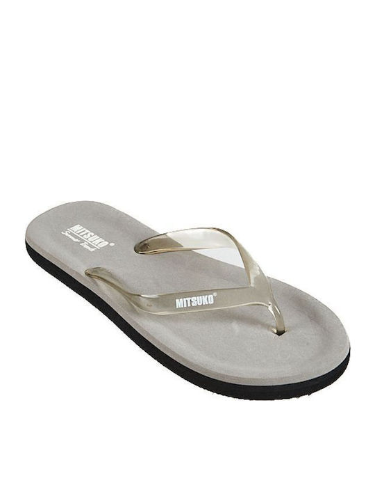 Mitsuko Slapi Bărbați Flip Flops Gri