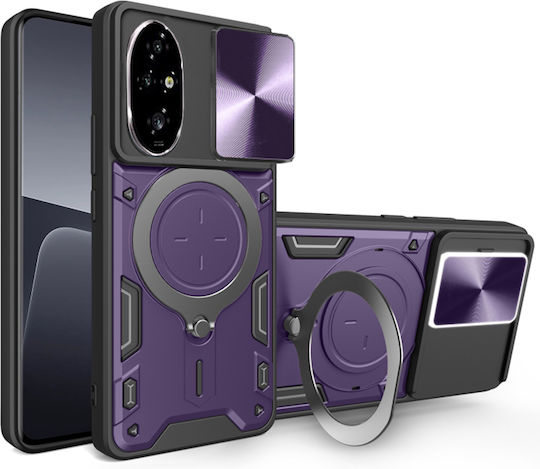 Techsuit Camguard Umschlag Rückseite Silikon Lila (Honor 200 Pro)