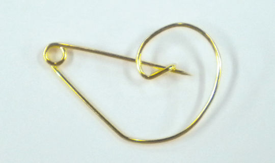 Metallic Jewelry Material Gold in Shape Key 3.3x2.4cm. Thickness 1mm. Set 10pcs
