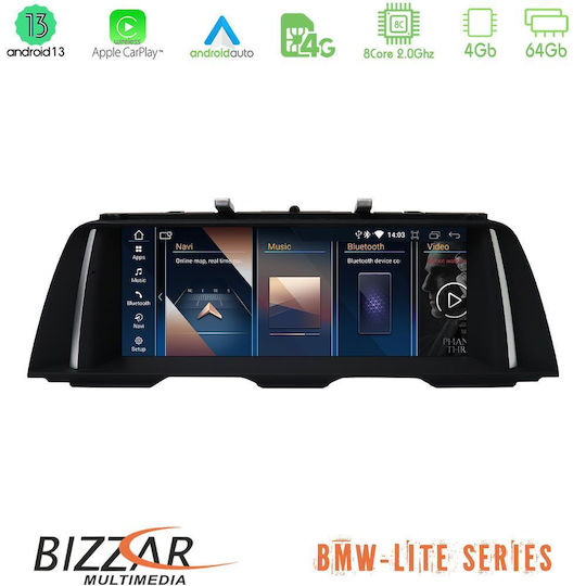 Bizzar Ηχοσύστημα Αυτοκινήτου για BMW Σειρά 5 2022-2023 (Bluetooth/USB/AUX/WiFi/GPS/Apple-Carplay/Android-Auto/CD) με Οθόνη Αφής 5"