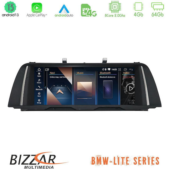 Bizzar Car Audio System for BMW Series 5 2022-2023 (Bluetooth/USB/AUX/WiFi/GPS/Apple-Carplay/Android-Auto/CD) with Touch Screen 5"
