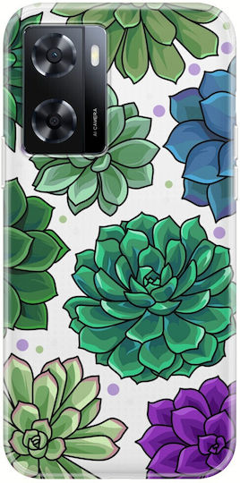 Sukkulente Oppo A57s Transparente TPU Transparente Silikon