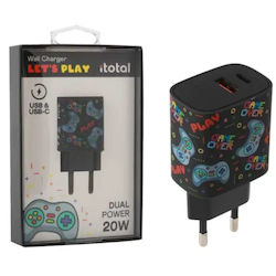 I-Total Let's Play Αντάπτορας 20W