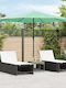 Umbrelă Rotundă Metalică Verde Φ3.24xÎ2.47m