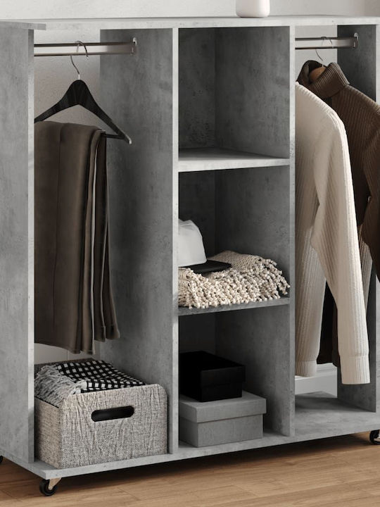 vidaXL Rollbar Kleiderständer Gray 102x38x110cm