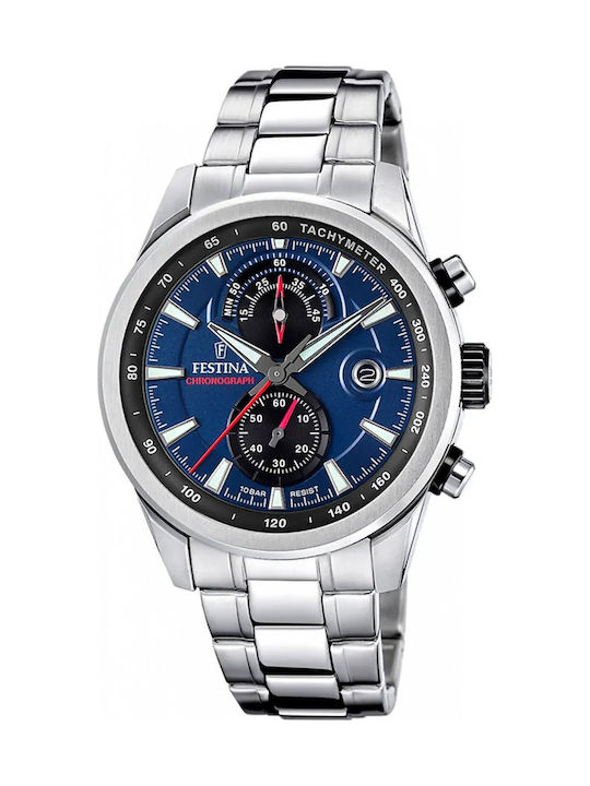 Festina Мъжки Часовник 44мм Хронограф На Батери...