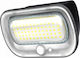 Eco Light Επιτοίχιο Ηλιακό Φωτιστικό 0.55W Φυσικό Λευκό 4000K με Αισθητήρα Κίνησης και Φωτοκύτταρο IP54
