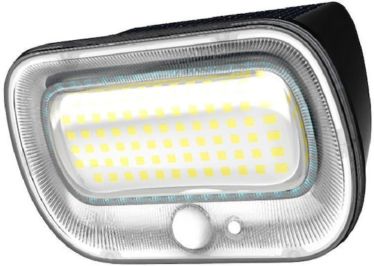 Eco Light Επιτοίχιο Ηλιακό Φωτιστικό 0.55W Φυσικό Λευκό 4000K με Αισθητήρα Κίνησης και Φωτοκύτταρο IP54