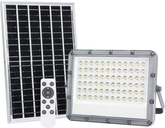 Eco Light Στεγανός Ηλιακός Προβολέας LED 100W Φυσικό Λευκό με Αισθητήρα Κίνησης IP65