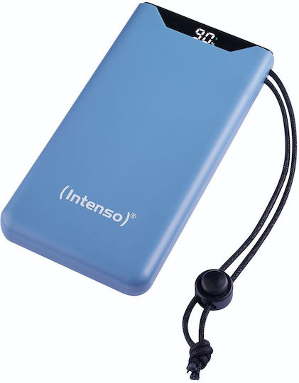 Intenso F10000 Power Bank 10000mAh 20W με Θύρα USB-A και Θύρα USB-C Quick Charge 3.0 Μπλε