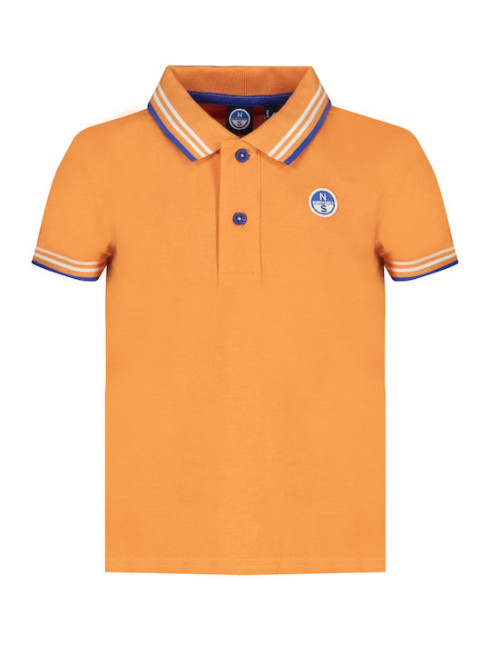 North Sails Kids Polo Short Sleeve Orange