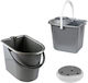 Cyclops Mop Bucket with Squeezer and Wheels Plastic Capacity 15lt