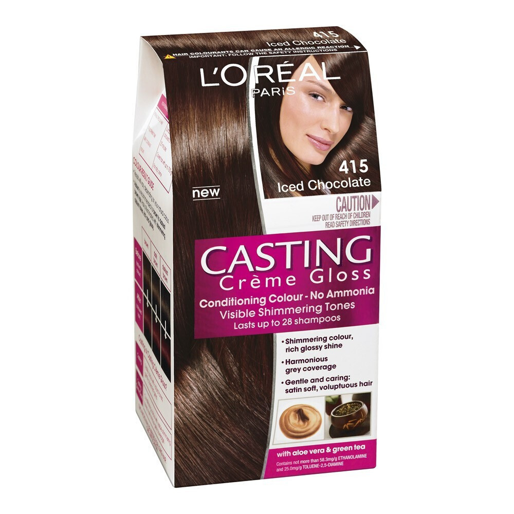 L'Oréal Paris Casting Crème Gloss - Coloration 415 Frosty Chestnut - Châtain Givré Lumineux