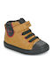 B GISLI Kids Sneakers High Anatomic with Scratch Brown